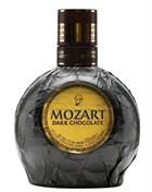 Mozart Dark Chocolate Cream Liqueur Premium Spirit. 50 centiliters and 17 percent alcohol